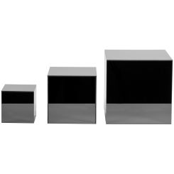 Set of 3 Nested Mirrored Cube Riser